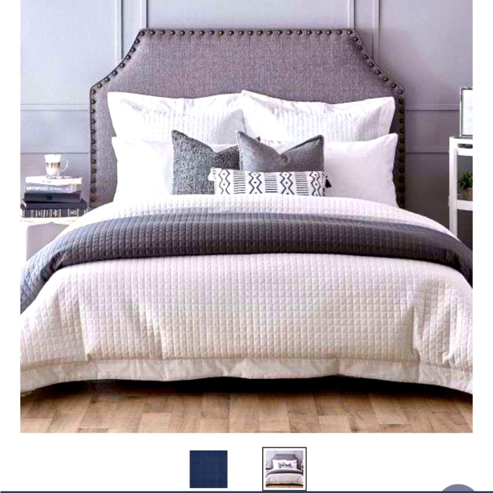 Linen Chest Bed Skirt - Double/ Full - Navy Blue